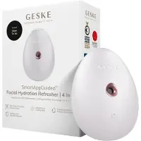 GESKE | SmartAppGuided Facial Hydration Refresher | 4 in 1 | Waterverstuiver | Gezichtsstomer | Waterspray | Face mist | Gezichtsreinigingsapparaat | Mist | Cosmetica | Natuurlijke glans