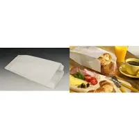 Papstar Geplooide zakken , papier & cellulose draad, wit, vulcapaciteit 1,5 kg, 280 x 130 x 70 mm, 1000 st.