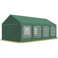 TOOLPORT Partytent 4x8 m, PVC 700, donkergroen
