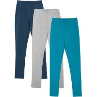 Bonprix Leggings van een elastische katoenmix (set van 3) 152/158