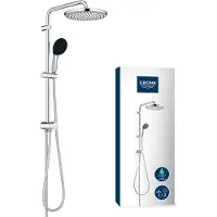 GROHE Vitalio Start 250 flex douchesysteem met omstelkraan voor wandmontage - Chroom