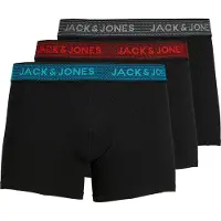 Jack & Jones Boxershorts azuur / lichtgrijs / rood / zwart