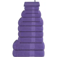 vidaXL 12-delige Handdoekenset FROGN 360 g/m² paars