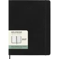 Moleskine 12 Maanden Agenda - 2027 - Wekelijks - XL - Zachte Kaft - Zwart