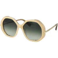 Max Mara Beige Acetaat Zonnebril