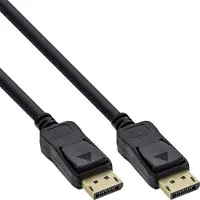 InLine Premium DisplayPort kabel - versie 1.2 (4K 60Hz) / zwart - 1 meter