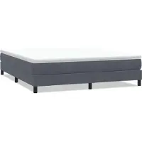 vidaXL Boxspringbed zonder matras 180x220 cm fluweel donkergrijs