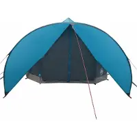 vidaXL Teepee Tent voor 9 Personen 9-persoons Blauw en Grijs