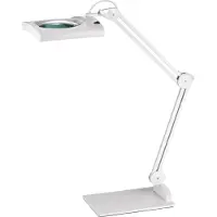 Alco LED loeplamp glazen lens 190,5 mm (7,5?) Stand Wit kapje, vierkante kop