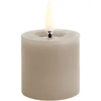 Uyuni LED Rustieke Kaars - Melted, Zandsteen - Smooth 5x4,5cm
