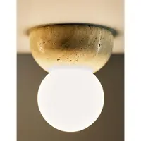 Globen Lighting Torrano wand-/plafondlamp 13 cm Travertijn