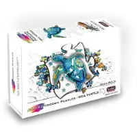 Eureka Rainbow Houten Puzzel - Zeeschildpad (125 stukjes)