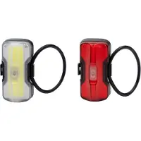 Zéfal Fietsverlichtingsset - - Vision F20-R20 - 20 Lumen - Oplaadbaar USB - Zwart