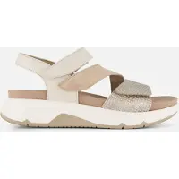 Gabor Rollingsoft Sandalen beige Leer Maat 6