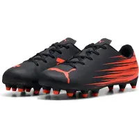 Puma Attacanto II MG kinder voetbalschoenen zwart oranje maat 37