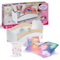 Baby Born Puppenzubehör - Regenbogenbett - - One Size - Puppenbett