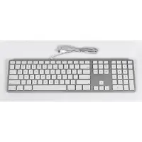 Matias FK316CS Wired USB-C Keyboard for Mac - Silver - U.S. Version Toetsenbord USB QWERTY, US-Engels, Mac Zilver