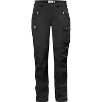 Fjällräven - Women's Nikka Trousers Curved - Trekkingbroek 38 - Raw Length, zwart