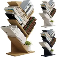 VCM Houten Opbergrek Boekenplank Deco Boekenrek Nulis L