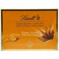Lindt Swiss Thins melkchocolade Orange-Naranja 125g