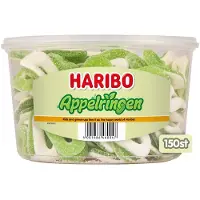 Haribo Schuim Appelringen silo (150 stuks)