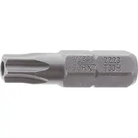Hazet Bit 2223-T30H · 1/4 inch (6,3 mm) zeskant massief · Tamper resistant TORX-profiel · SW T30H