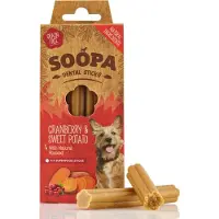 Soopa Vegetarische Dentasticks - Cranberry & Zoete Aardappel - 10x 4 sticks