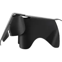 Vitra Eames Elephant Kruk Groot - Krukken Gerecycled Plastic Deep Black - 21502913