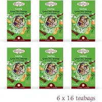 Shoti Maa Kruidenthee - Groene Thee met Sinaasappel en Kaneel BIO - Chakras "Loving-Je Suis en Paix" (6 doosjes thee)