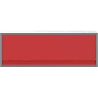 vidaXL Gereedschapskast Rood en Grijs 100 x 25 x 35 cm Staal