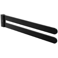AMIG draaibare handdoekhouder 434 mm zamak zwart