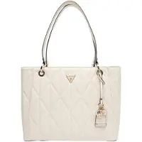 GUESS schoudertas Aldina Noel Tote Bag Cream White crème