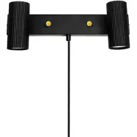 Globen Lighting Hubble 2 wandlamp Zwart