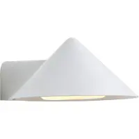 Frandsen Wandlamp Grasp, dimbaar, wit / opaal, Woon-/ Eetkamer, Roestvrij staal, Design, wandlamp