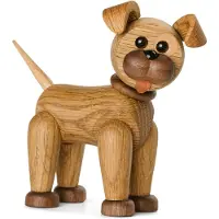 Spring Copenhagen Happy decoratie hond Eikenhout