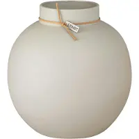ERNST Vase Stoneware Round D21 H22 - Vazen Steengoed Beige - 270548