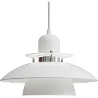 BELID Primus IV hanglamp Ø28 cm Blankwit-chroom