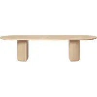Gubi Moon Elliptical Eettafel 290x105 cm | Solid Oak Soap Treated