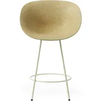 Normann Copenhagen Barstoel Mat Bar Armchair 65 cm Cream Steel Hemp