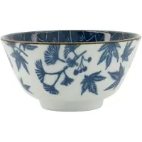 Tokyo Design Studio Flora Japonica Rijstkom 30 Cl Gingko - Serveerkommen Porselein Blue - 16696