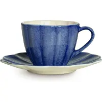 Mateus Oyster Kop Met Schotel 25 Cl Blauw - Koffiekopjes Keramiek Blue - EO260H