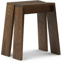Normann Copenhagen Kruk Let Stool Brown Stained Ash
