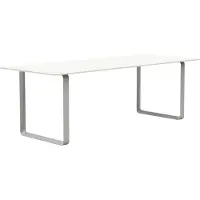 Muuto 70/70 Tafel 85x170 Cm Wit / Grijs - Eettafels & bartafels Laminaat Grey - 70TAB170A0502