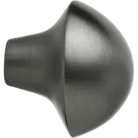 Ferm Living Mushroom Haak 3,8 Cm Zwart - Haken en hangers Messing Black Brass - 1104269714