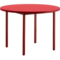HAY Two-Colour eettafel Ø105 cm Maroon red-red