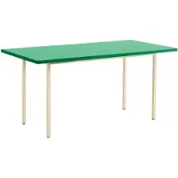 HAY Tafel Two-Colour Ivory Powder Coated Steel Frame Green Mint L160 x W82 x H74 cm