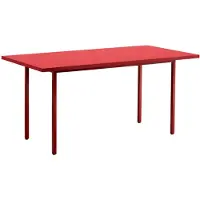 HAY Tafel Two-Colour Maroon Red Powder Coated Steel Frame Red L160 x W82 x H74 cm