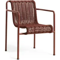 HAY Palissade Cord Dining armstoel Iron red