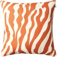 Chhatwal & Jonsson Zebra Outdoor kussen 50x50 cm Apricot orange-off white