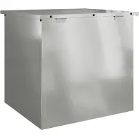 vidaXL Buitopslagdoos Zilver 55 x 50,5 x 50 cm Staal